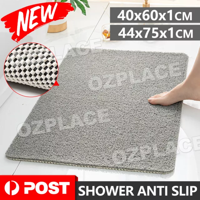 Super Comfy Shower Mat Non Slip Never Stains or Blocks Drain 44x75cm/40x60cm