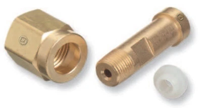 Regulator Inlet Nut, Hydrogen, Natural Gas, Stainless Steel, Cga-350 Western