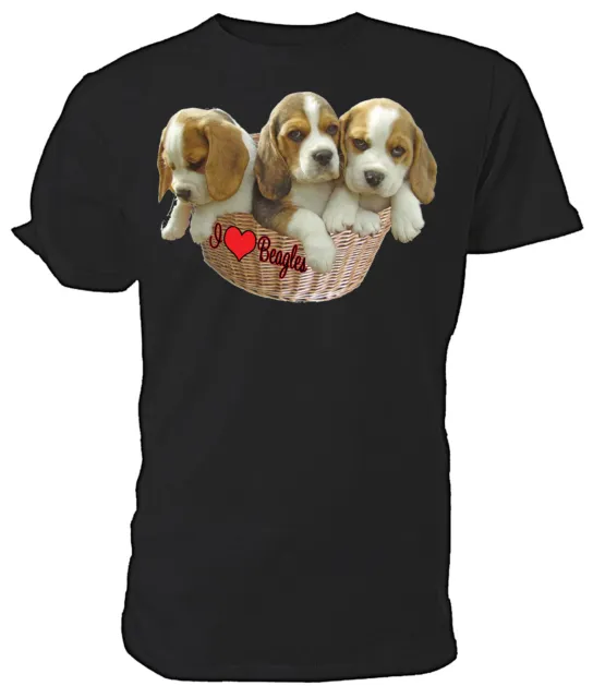 Beagle Dog, I Love Beagles T shirt - Choice of size & colours! mens/womens