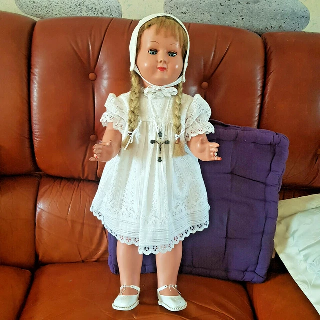 Poupée ancienne 63 cm B-te SGDG FRANCE 62 - FR