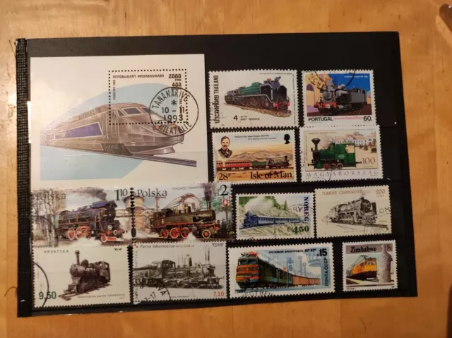 Eisenbahn schönes Lot Briefmarken 2