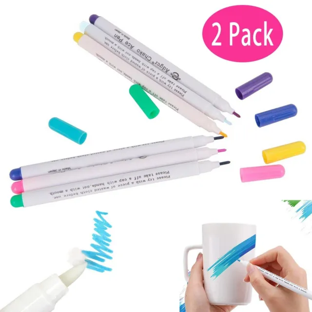 4pcs Sewing Tools Air Erasable Pen Easy Wipe Off Water Soluble Fabric Marker  Pen Temporary Marking Replace Tailor's Chalk - AliExpress
