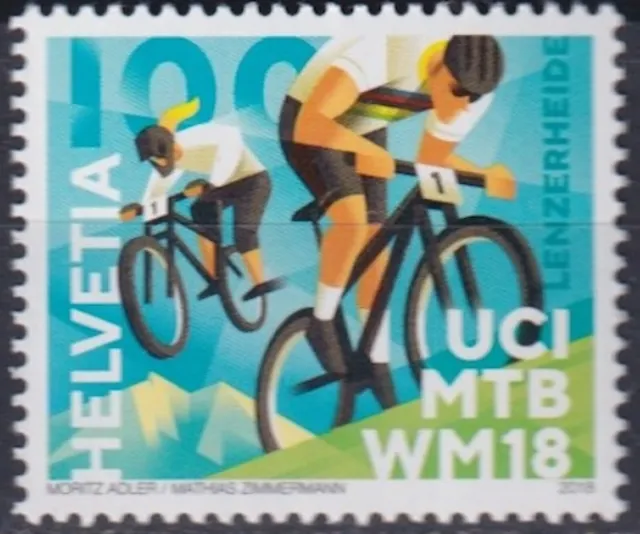 Switzerland 2018 Sport, Cycling, UCI Mountain Bike World Championship MNH**