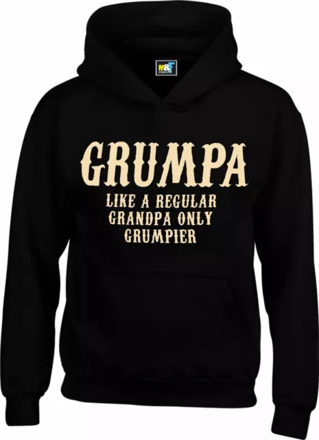 Grumpa Grandpa Hoodie Gift For Grandad Funny Birthday Men Dad Top Tee