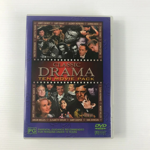 CLASSIC DRAMA TEN Movie Pack DVD Box Set - Cary Grant - Audrey