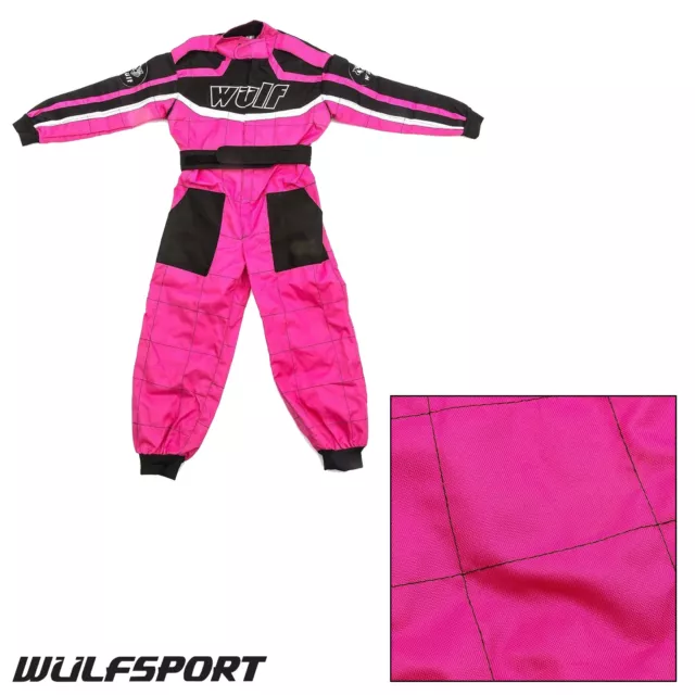 Wulfsport Cub Pink Kids Motocross Motorbike Kart Race Suit MX Off Road Junior