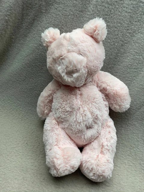 LITTLE JELLYCAT SQUIDGY Bear Pink Teddy Comforter Plush Jelly Cat