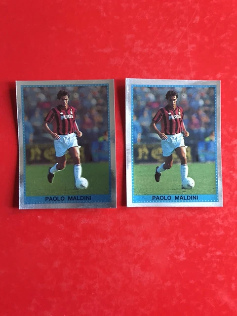 1989-90 VALLARDI CALCIATORI D'ITALIA #252 PAOLO MALDINI ROOKIE MILAN