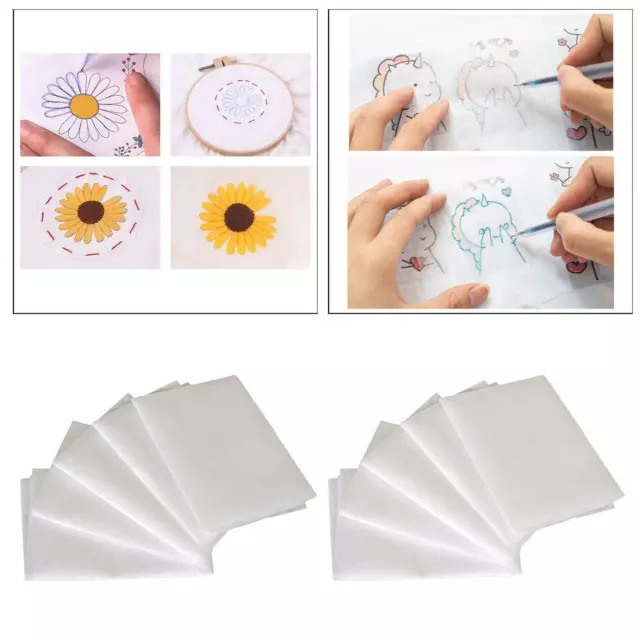 10 Sheets White Carbon Transfer Paper 20x20 Inch Tracing Paper Carbon Graphite