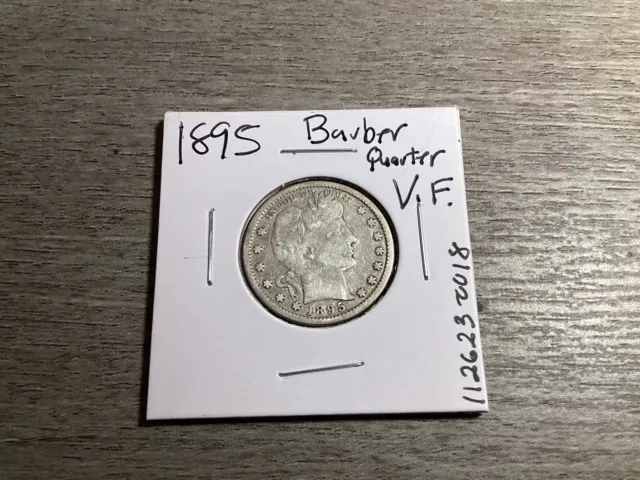 1895-Barber Quarter-90% Silver-Very Fine-112623-0018