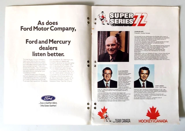 CANADA VS USSR Russia 1972 Hockey Summit Series Ford Official Home TV ...