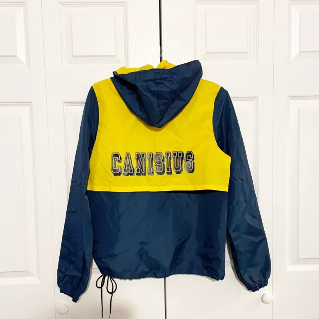 Vintage Champion Canisius College Jacket Small Windbreaker Pullover Color Block