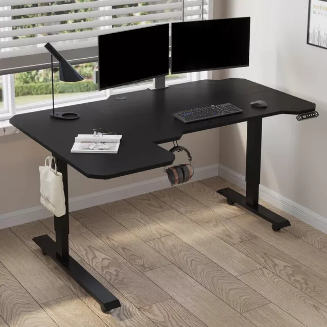 150cm L-Shape  Electric Height Adjustable Standing Desk Office, Clearout sale