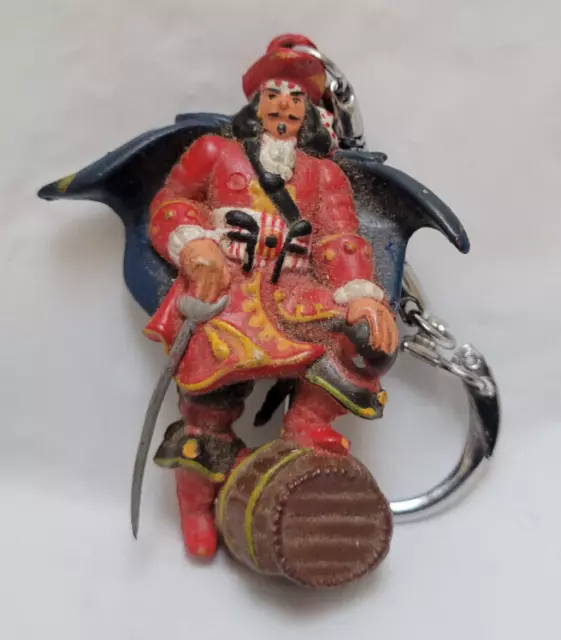 Vintage CAPTAIN MORGAN Pirate Figure Famous Leg Up Pose Advertising Keychain