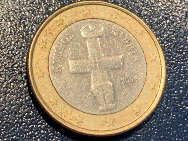 Zypern 2008  Kursmünze 1 Euro Umlaufmünze