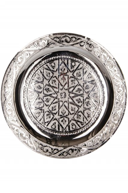 Imera Plateau Oriental en Aluminium 30 cm | Plateau à Thé Marocain Imera Plateau Oriental en Aluminium 30 cm | Plateau à Thé Marocain