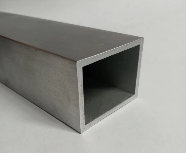 1-1/2" X 2" X 1/8" wall 6061 T6 aluminum rectangular tube 12" long