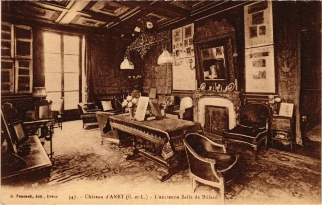 CPA AK ANET - Chateau d'ANET - The Old Billiard Room (385371)