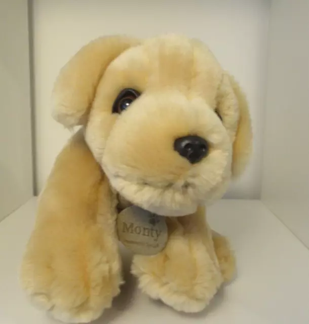 KEEL TOYS MONTY Golden Labrador Puppy Dog Soft Toy Plush 20 cm 8.00 PicClick UK
