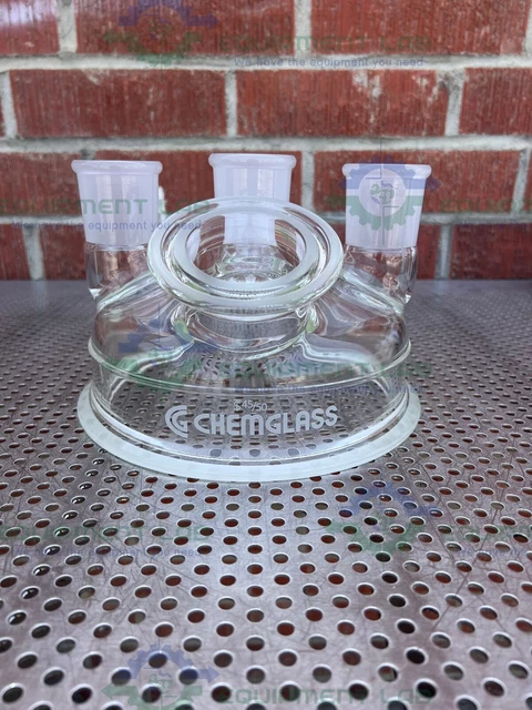 Chemglass CG-1946-50 Reaction Vessel 5 Neck Lid 200MM, 45/50 Joints