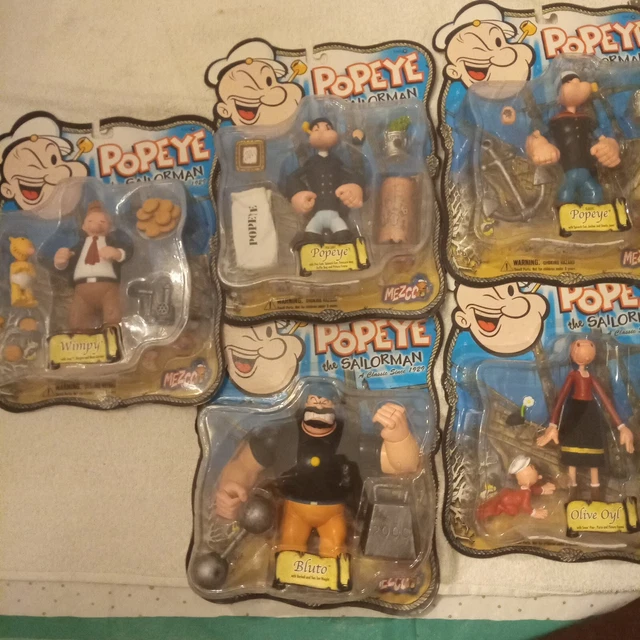 Complete Set! Lot of 5 - MEZCO POPEYE The Sailorman Bluto Wimpy Olive Oyl NEW Complete Set! Lot of 5 - MEZCO POPEYE The Sailorman Bluto Wimpy Olive Oyl NEW