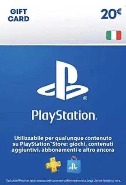 PSN CARD 20€ ricarica PS4/PS5 PlayStation Key Code PS Store