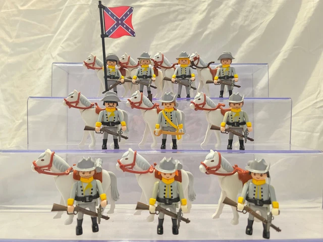 Figurine PLAYMOBIL Soldat Sudiste - État Comme Neuf - Univers Western