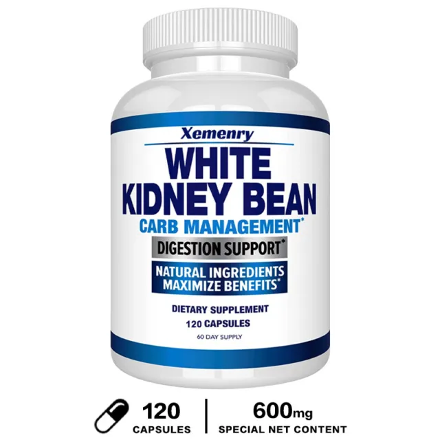 White Kidney Bean- Kohlenhydratblocker, Gewichtsverlust, Verdauungsunterstützung