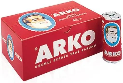 X6 pezzi ARKO crema da barba bastone sapone 75 grammi ***consegna gratuita nel Regno Unito