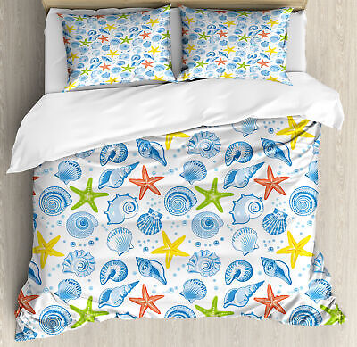 Aqua Marin Conchiglie di mare Set Copripiumino Aqua Marine Stars 