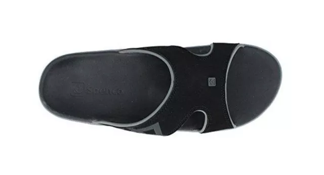 SPENCO KHOLO MEN'S Orthotic Slide Sandals Carbon / Pewter - 7 Medium ...
