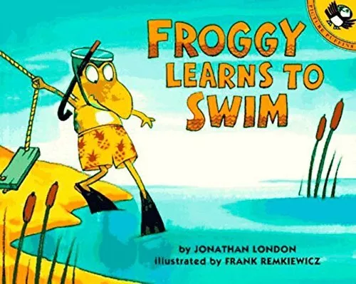 Froggy Learns to Swim by Jonathan London 9780140553123 NEW Free UK Delivery