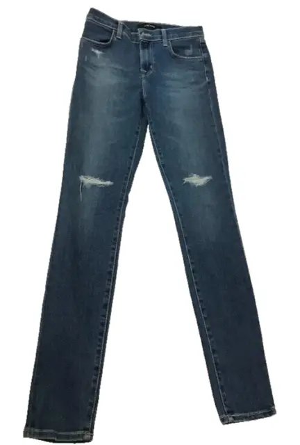 J BRAND Women's CAROLINA High Rise Indigo Skinny Jeans, Size 26