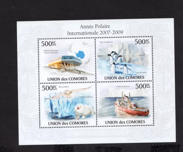 Comoros 2009 mini sheet of stamps Mi#2727-2730 MNH CV=10.8$