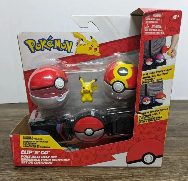 Pokemon Clip 'N' Go Poke Ball Belt Set New Pikachu!!! 2022 - NEW Free Shipping