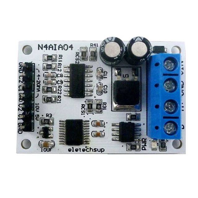 Modulo RTU RS485-Modbus per acquisizione segnali di tensione con 4-20 MA per O1P4