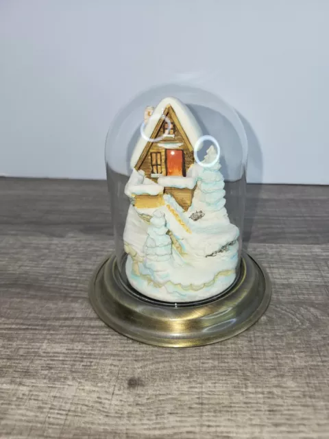 Vintage Olzewski Goebel Winterfest House With Glass Dome 1991 989-D