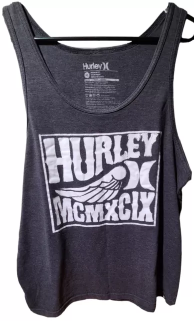 HURLEY One and Only Mcmxcix Premium Fit Grey Mens XL Tank Top