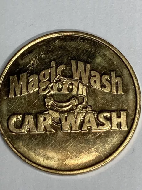 MAGIC WASH CAR WASH TOKEN OBSOLETE #qf1