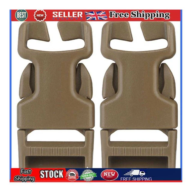 2 un. Chaleco hebillas de tela Molle accesorio de montaje en superficie Airsoft hebillas (arena)