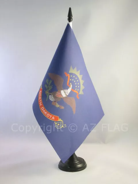 DRAPEAU DE TABLE DAKOTA DU NORD 21x14cm - PETIT DRAPEAUX DE BUREAU ETAT AMÉRICAI