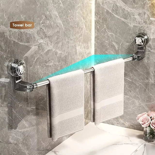 Porte-serviettes à Ventouse Adaptable Pour Salle De Bain
