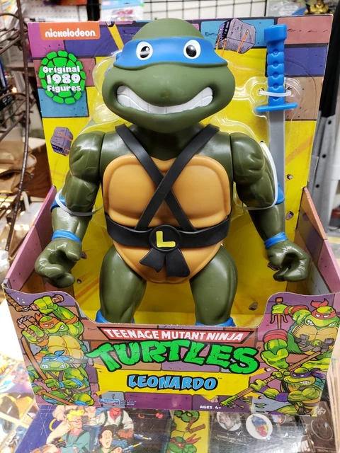 Teenage Mutant Ninja Turtles LEONARDO 12" Reissue 1989 Giant TMNT Figure, 2023