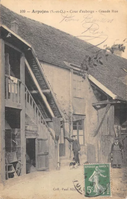 Cpa 91 Arpajon / Inn Yard / Main Street