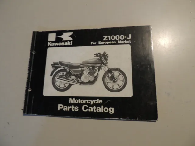 Parts catalog List Kawasaki Z1000 J 1 TeileKatalog Werkstatthandbuch 1981