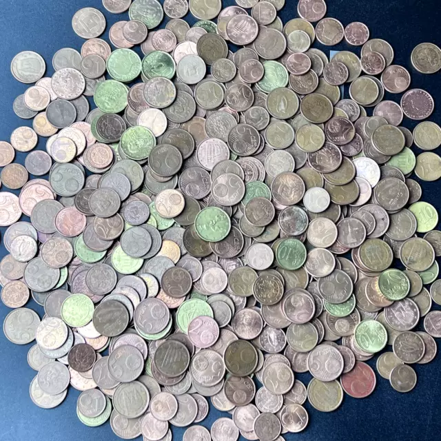 European Coins: 300 Random Coins from Eurozone, a Coin Collection Lot!