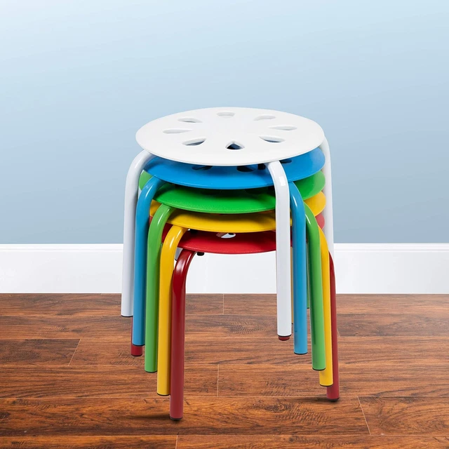 Money Stack Stool PLASTIC NESTING STACK Stools-Classroom/Home, 11.5