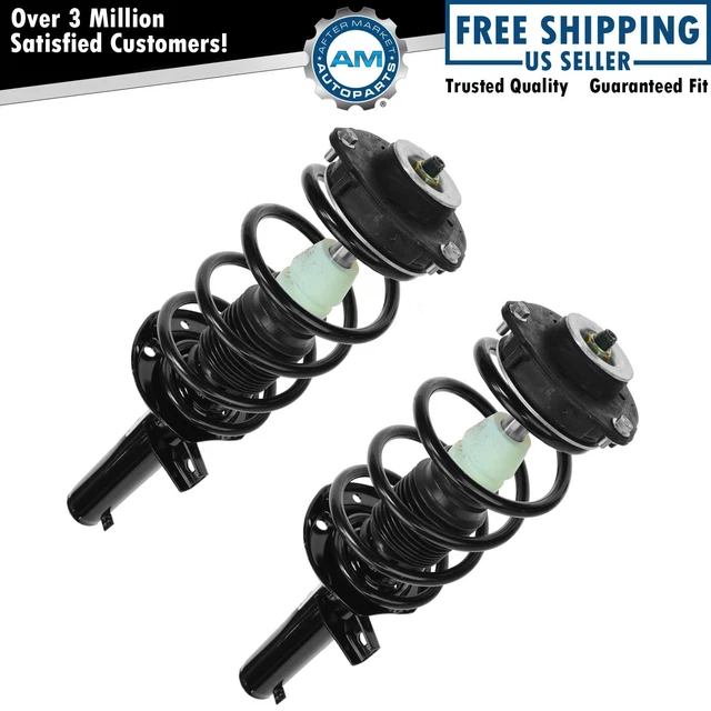 Front Struts Pair Set For Volkswagen VW 98-10 Beetle 99-06 Golf 99-07 Jetta +