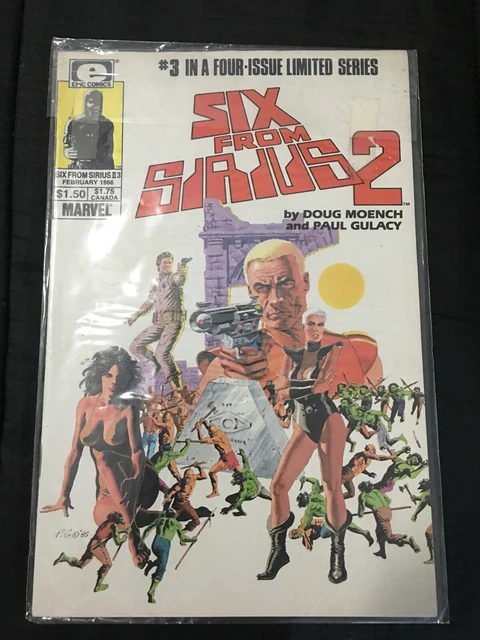 1986 Marvel Epic Comics Six From Sirius 2 Issues 3 Comic Book
