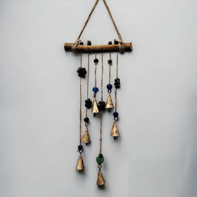 Rustic Shabby Chic Bells Hanging Boho Chime For Patio Garden Outdoor Windchimes